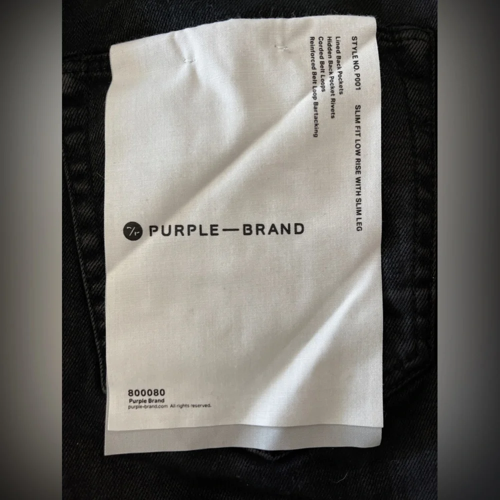 Purple brand black skinny jeans size 33 - Picture 5 of 8